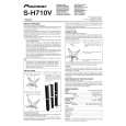 PIONEER S-H710V/SXTW/EW5 Owners Manual PIONEER S-H710V/SXTW/EW5 Owners Manual