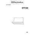 ELECTROLUX EFP936X/A Owners Manual ELECTROLUX EFP936X/A Owners Manual