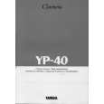 YAMAHA YP-40 Instrukcja Obsługi YAMAHA YP-40 Instrukcja Obsługi