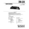 SONY XM-220 Service Manual SONY XM-220 Service Manual