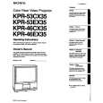 SONY KPR-46CX35 Owners Manual SONY KPR-46CX35 Owners Manual