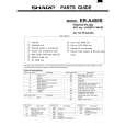 SHARP ER-A450S Parts Catalog SHARP ER-A450S Parts Catalog