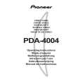 PIONEER PDA-4004 Owners Manual PIONEER PDA-4004 Owners Manual