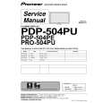PIONEER PDP-504PU/TUCK Service Manual PIONEER PDP-504PU/TUCK Service Manual