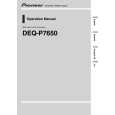 PIONEER DEQ-P7650/ES Owners Manual PIONEER DEQ-P7650/ES Owners Manual