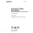 SONY RCDW222ES Owners Manual SONY RCDW222ES Owners Manual