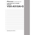 PIONEER VSX-AX10Ai-G Owners Manual PIONEER VSX-AX10Ai-G Owners Manual