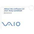 SONY PCG-FX404 VAIO Software Manual SONY PCG-FX404 VAIO Software Manual