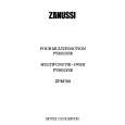 ZANUSSI ZPM768N1 Owners Manual ZANUSSI ZPM768N1 Owners Manual
