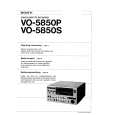 SONY VO5850P Owners Manual SONY VO5850P Owners Manual