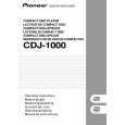 PIONEER CDJ1000 Owners Manual PIONEER CDJ1000 Owners Manual