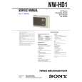 SONY NWHD1 Service Manual SONY NWHD1 Service Manual