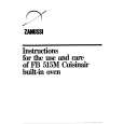 ZANUSSI FB515 Owners Manual ZANUSSI FB515 Owners Manual