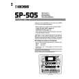 BOSS SP-505 Owners Manual BOSS SP-505 Owners Manual