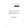 ZANUSSI ZM23TGK Owners Manual ZANUSSI ZM23TGK Owners Manual