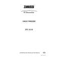 ZANUSSI ZFC35SI Owners Manual ZANUSSI ZFC35SI Owners Manual