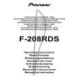 PIONEER F-208RDS Owners Manual PIONEER F-208RDS Owners Manual