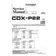 PIONEER CDX-P22 Service Manual PIONEER CDX-P22 Service Manual