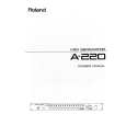 ROLAND A-220 Owners Manual ROLAND A-220 Owners Manual