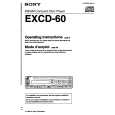 SONY EXCD-60 Owners Manual SONY EXCD-60 Owners Manual