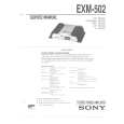 SONY EXM502.PDF Service Manual SONY EXM502.PDF Service Manual