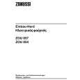 ZANUSSI ZOU854X Owners Manual ZANUSSI ZOU854X Owners Manual