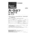 PIONEER A-225 Service Manual PIONEER A-225 Service Manual