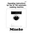 MIELE W765 Owners Manual MIELE W765 Owners Manual