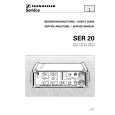 SENNHEISER SER20 Owners Manual SENNHEISER SER20 Owners Manual