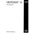 AEG MC15-W/EURO Owners Manual AEG MC15-W/EURO Owners Manual