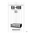KENWOOD KA-400 Owners Manual KENWOOD KA-400 Owners Manual