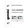 GEMINI CD-2000X Owners Manual GEMINI CD-2000X Owners Manual
