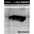 HITACHI HCA7500MKII Owners Manual HITACHI HCA7500MKII Owners Manual