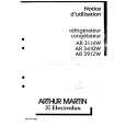 ARTHUR MARTIN ELECTROLUX AR3114W Owners Manual ARTHUR MARTIN ELECTROLUX AR3114W Owners Manual