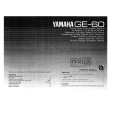 YAMAHA GE-60 Owners Manual YAMAHA GE-60 Owners Manual