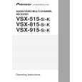 PIONEER VSX-515-S/SFLXJ Owners Manual PIONEER VSX-515-S/SFLXJ Owners Manual