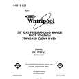 WHIRLPOOL SF3117SRW0 Parts Catalog WHIRLPOOL SF3117SRW0 Parts Catalog