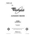 WHIRLPOOL LA5530XTF1 Parts Catalog WHIRLPOOL LA5530XTF1 Parts Catalog