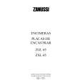 ZANUSSI ZXL65IN Owners Manual ZANUSSI ZXL65IN Owners Manual