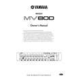 YAMAHA MV800 Owners Manual YAMAHA MV800 Owners Manual