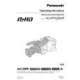 PANASONIC AJHPX2000 Owners Manual PANASONIC AJHPX2000 Owners Manual