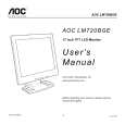 AOC LM720BGE Owners Manual AOC LM720BGE Owners Manual