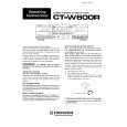 PIONEER CT-W600R Owners Manual PIONEER CT-W600R Owners Manual