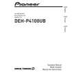 PIONEER DEH-P4100UB/XS/UC Owners Manual PIONEER DEH-P4100UB/XS/UC Owners Manual