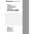 PIONEER CP-DV1000 Owners Manual PIONEER CP-DV1000 Owners Manual