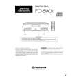 PIONEER PDS904 Owners Manual PIONEER PDS904 Owners Manual