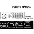 ALPINE 3022 Owners Manual ALPINE 3022 Owners Manual