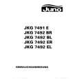 JUNO-ELECTROLUX JKG749EL Owners Manual JUNO-ELECTROLUX JKG749EL Owners Manual