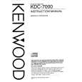 KENWOOD KDC7000 Owners Manual KENWOOD KDC7000 Owners Manual
