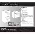 WHIRLPOOL YKEBS177DB0 Installation Manual WHIRLPOOL YKEBS177DB0 Installation Manual